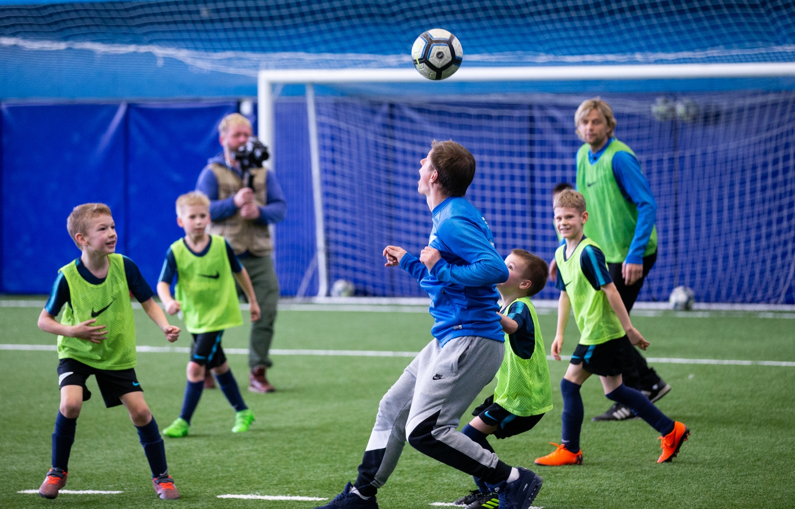 Андрей Аршавин и Анатолий Тимощук проводят мастер-класс в Академии «Зенита»
