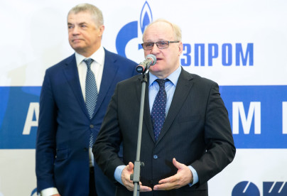 Церемония открытия футбольного манежа в «Газпром»-Академии