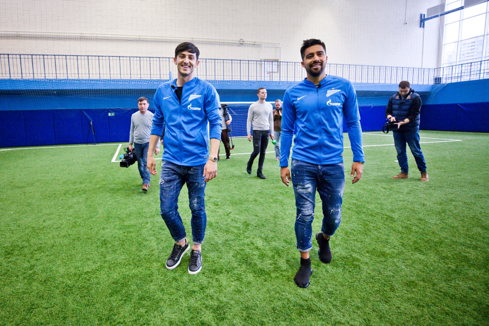 Кристиан Нобоа и Сердар Азмун проводят мастер-класс в Академии ФК «Зенит