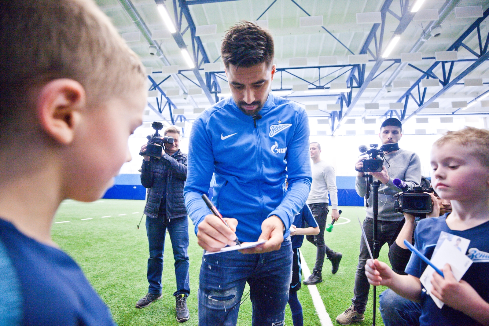 Кристиан Нобоа и Сердар Азмун проводят мастер-класс в Академии ФК «Зенит