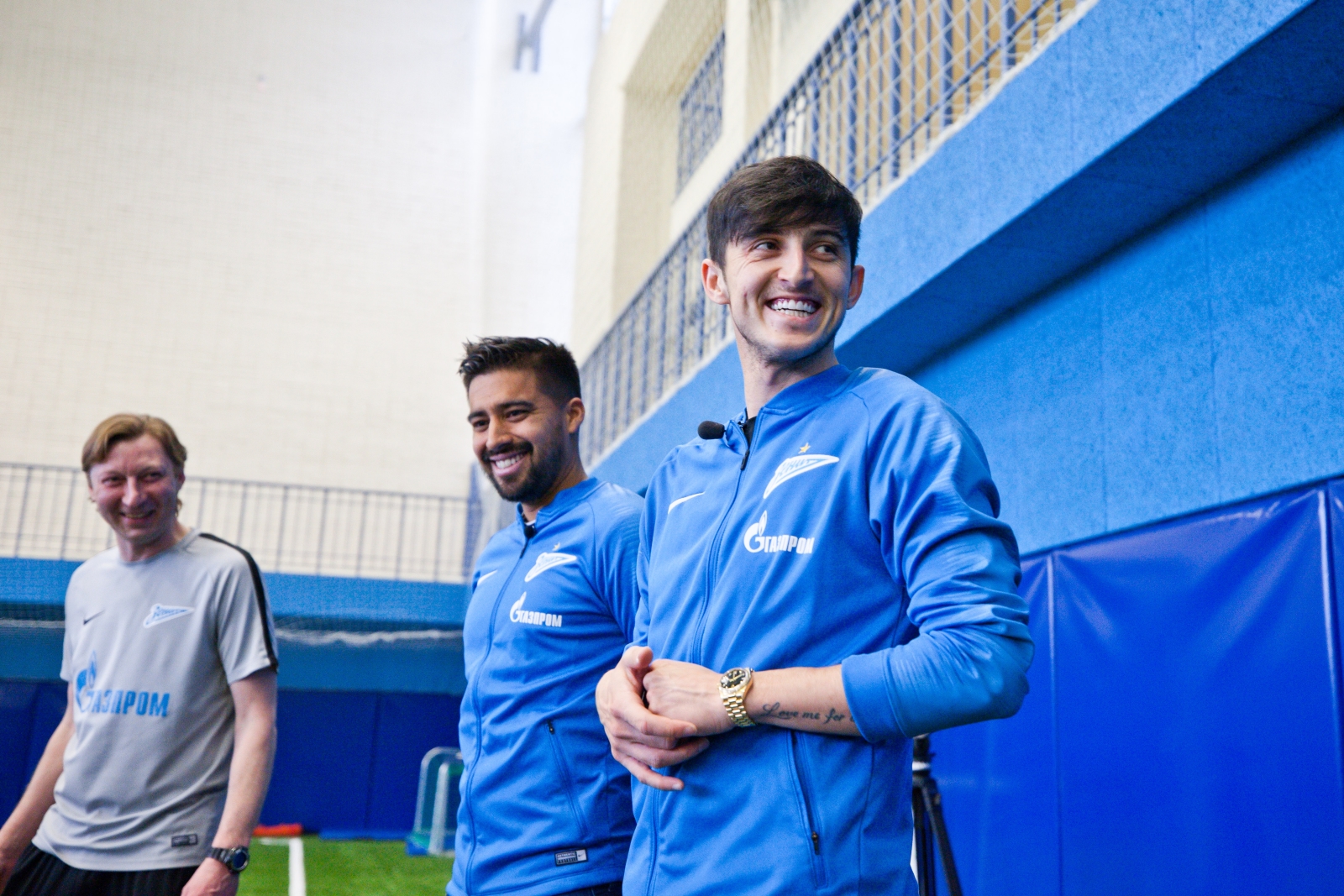 Кристиан Нобоа и Сердар Азмун проводят мастер-класс в Академии ФК «Зенит