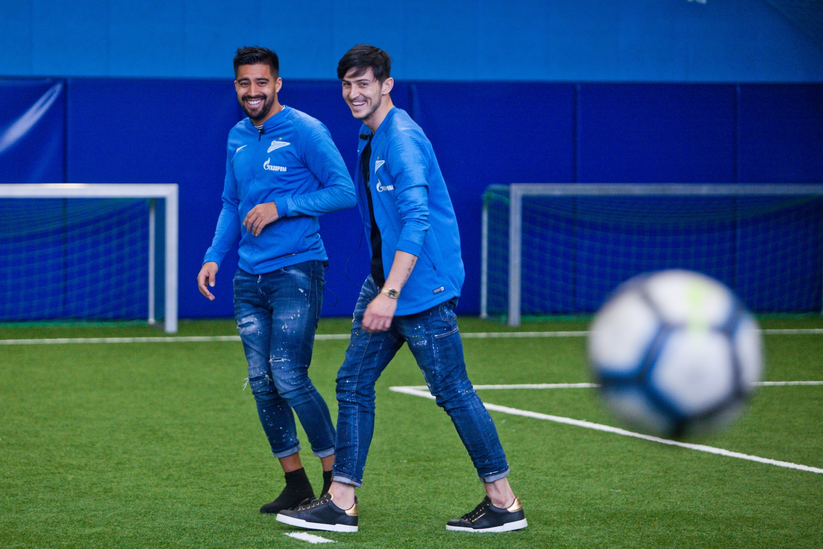 Кристиан Нобоа и Сердар Азмун проводят мастер-класс в Академии ФК «Зенит