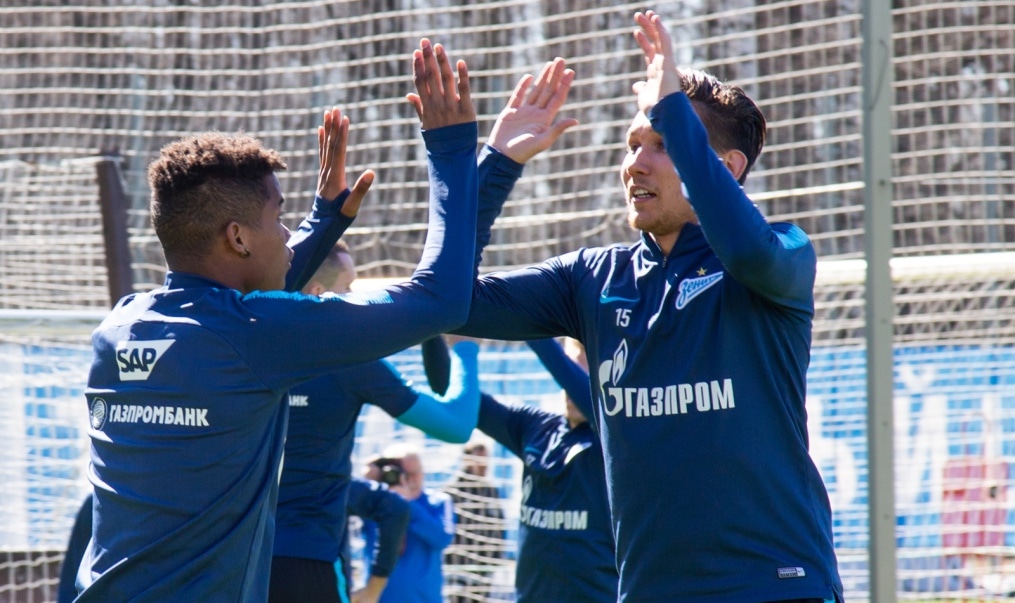 Открытая тренировка «Зенита» перед матчем с «Краснодаром»