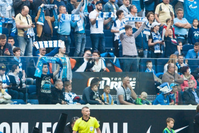 Сектор Чемпионов G-Drive на матче «Зенит» — ЦСКА