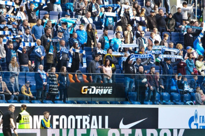 Сектор Чемпионов G-Drive на матче «Зенит» — «Енисей»