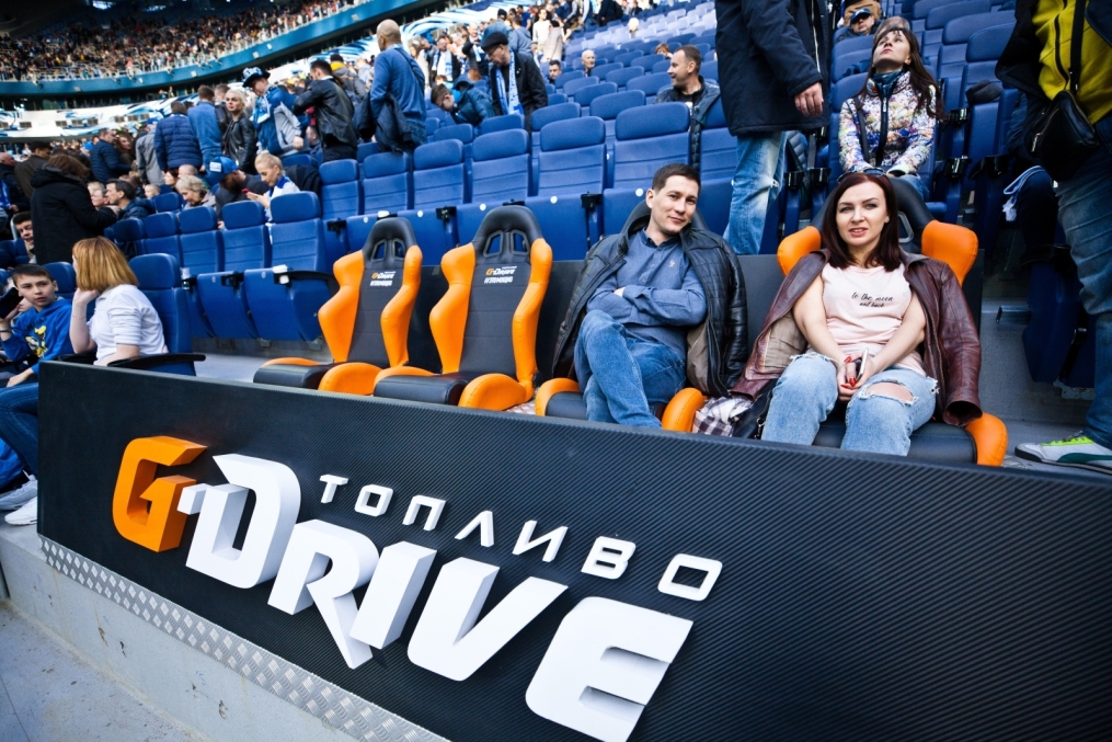 Сектор Чемпионов G-Drive на матче «Зенит» — «Енисей»