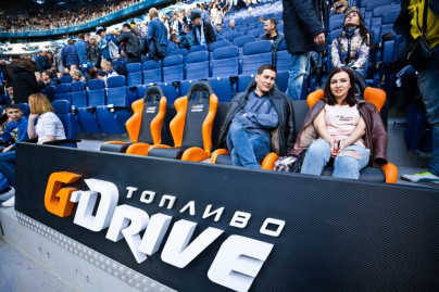 Сектор Чемпионов G-Drive на матче «Зенит» — «Енисей»