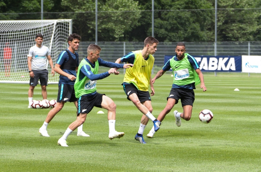 «Газпром»-тренировочные сборы в Австрии: 18 июня, вечерняя тренировка