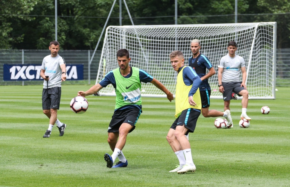 «Газпром»-тренировочные сборы в Австрии: 19 июня, утренняя тренировка