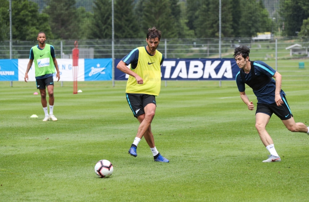 «Газпром»-тренировочные сборы в Австрии: 19 июня, утренняя тренировка