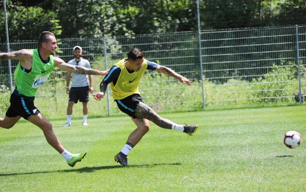 «Газпром»-тренировочные сборы в Австрии: 27 июня, утренняя тренировка