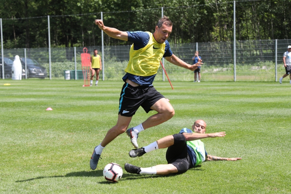 «Газпром»-тренировочные сборы в Австрии: 27 июня, утренняя тренировка