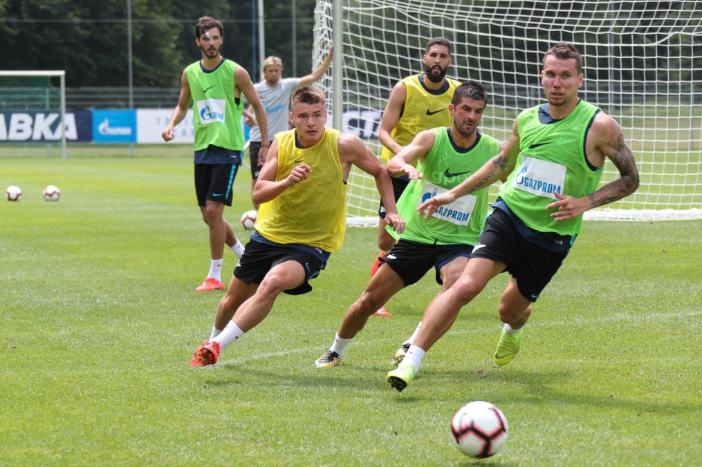 «Газпром»-тренировочные сборы в Австрии: 27 июня, утренняя тренировка