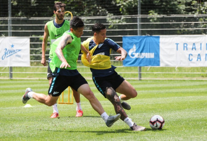 «Газпром»-тренировочные сборы в Австрии: 27 июня, утренняя тренировка