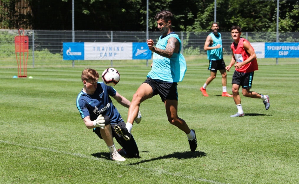 «Газпром»-тренировочные сборы в Австрии: 28 июня, утренняя тренировка