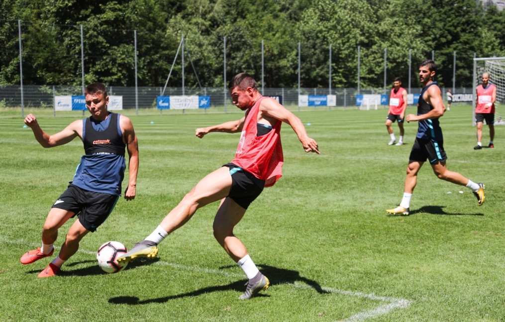 «Газпром»-тренировочные сборы в Австрии: 28 июня, утренняя тренировка