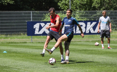 «Газпром»-тренировочные сборы в Австрии: 28 июня, утренняя тренировка