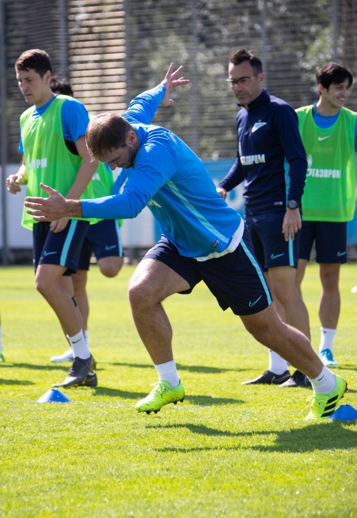 Открытая тренировка «Зенита» перед матчем с ФК «Ахмат»