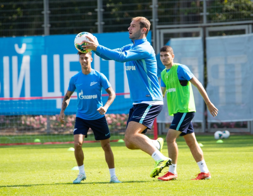 Открытая тренировка «Зенита» перед матчем с ФК «Ахмат»