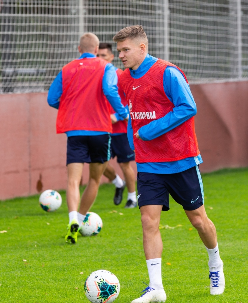 Тренировка «Зенита» перед матчем с «Рубином»