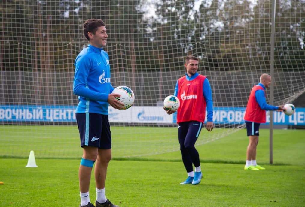 Тренировка «Зенита» перед матчем с «Рубином»