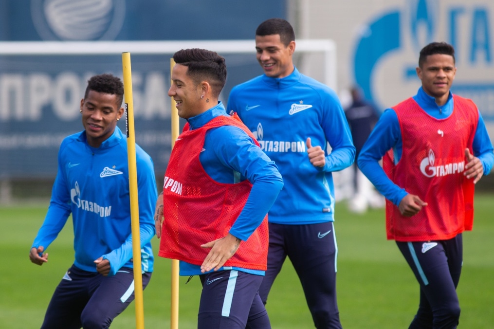 Тренировка «Зенита» перед матчем с «Рубином»