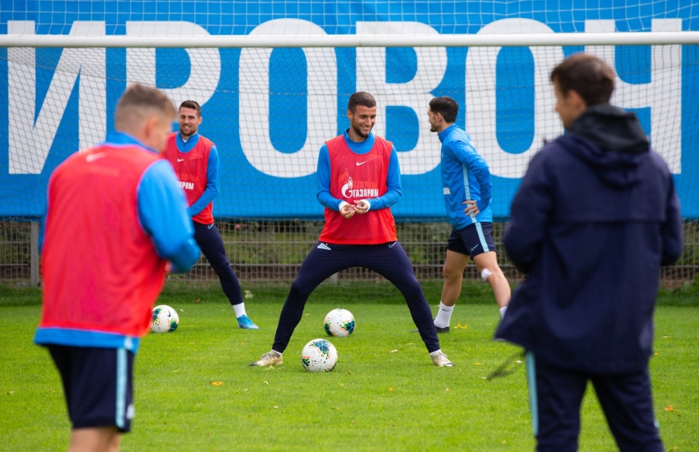 Тренировка «Зенита» перед матчем с «Рубином»