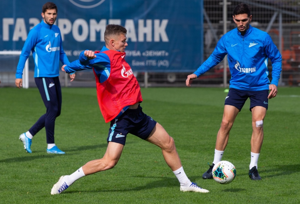 Тренировка «Зенита» перед матчем с «Рубином»