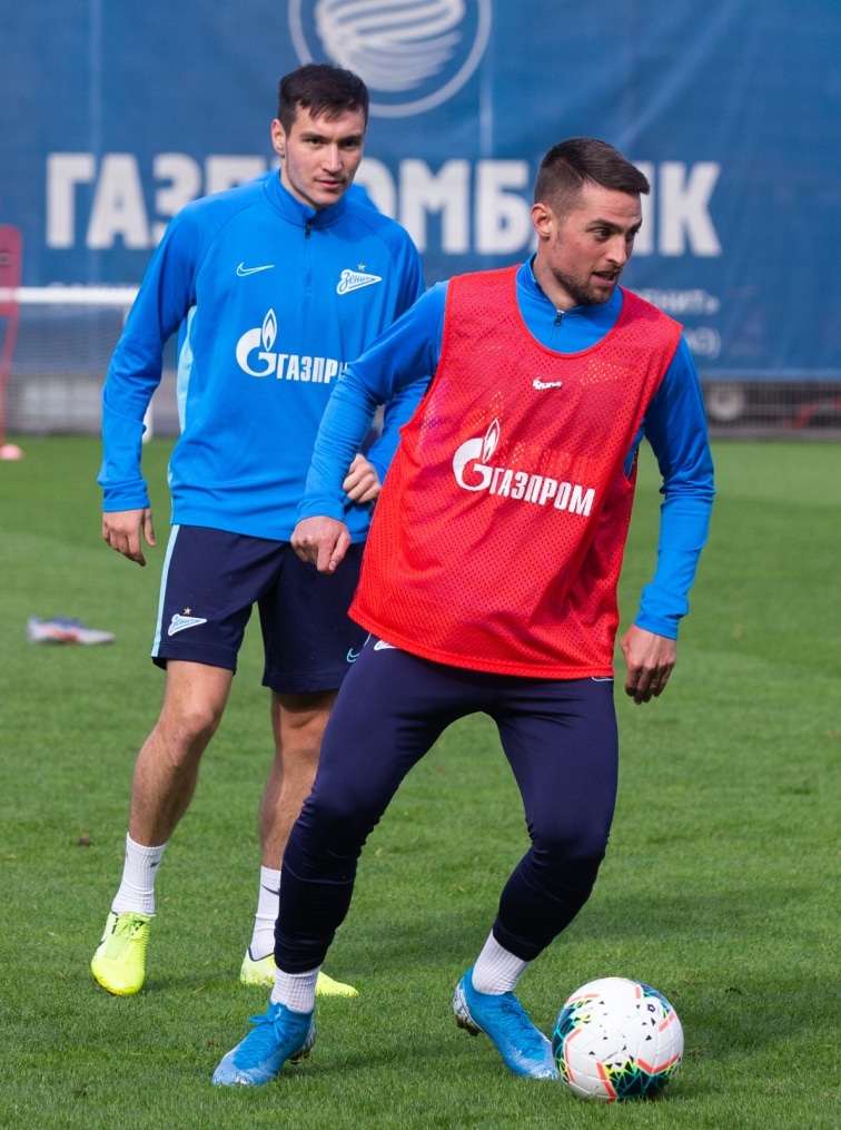 Тренировка «Зенита» перед матчем с «Рубином»