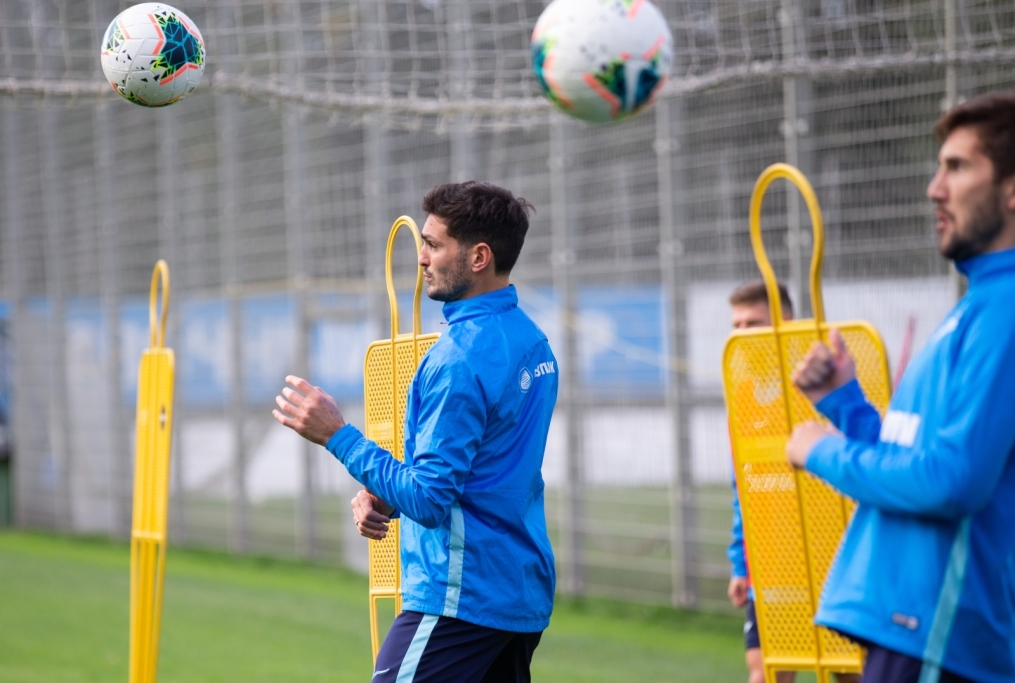 Тренировка «Зенита» перед матчем с «Рубином»