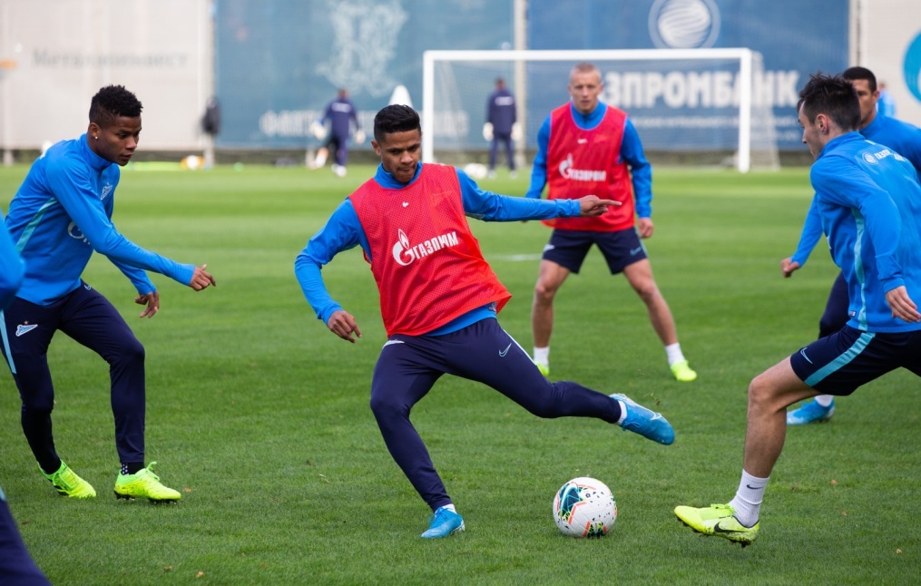 Тренировка «Зенита» перед матчем с «Рубином»