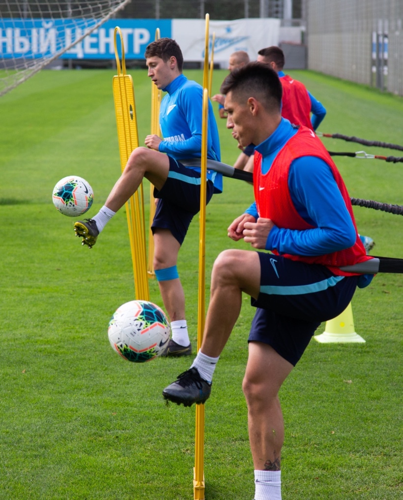 Тренировка «Зенита» перед матчем с «Рубином»