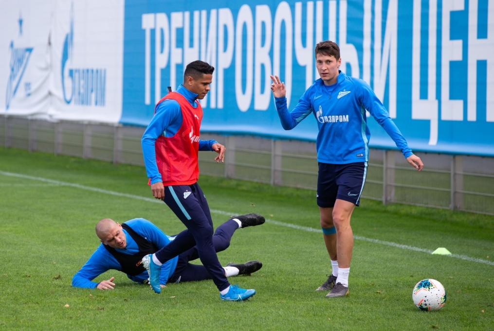 Тренировка «Зенита» перед матчем с «Рубином»