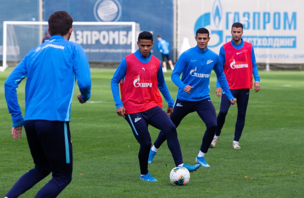 Тренировка «Зенита» перед матчем с «Рубином»