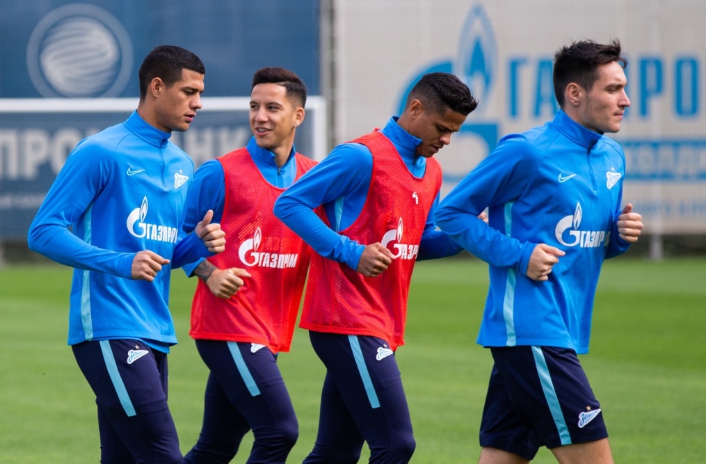 Тренировка «Зенита» перед матчем с «Рубином»