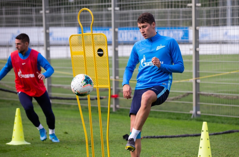 Тренировка «Зенита» перед матчем с «Рубином»