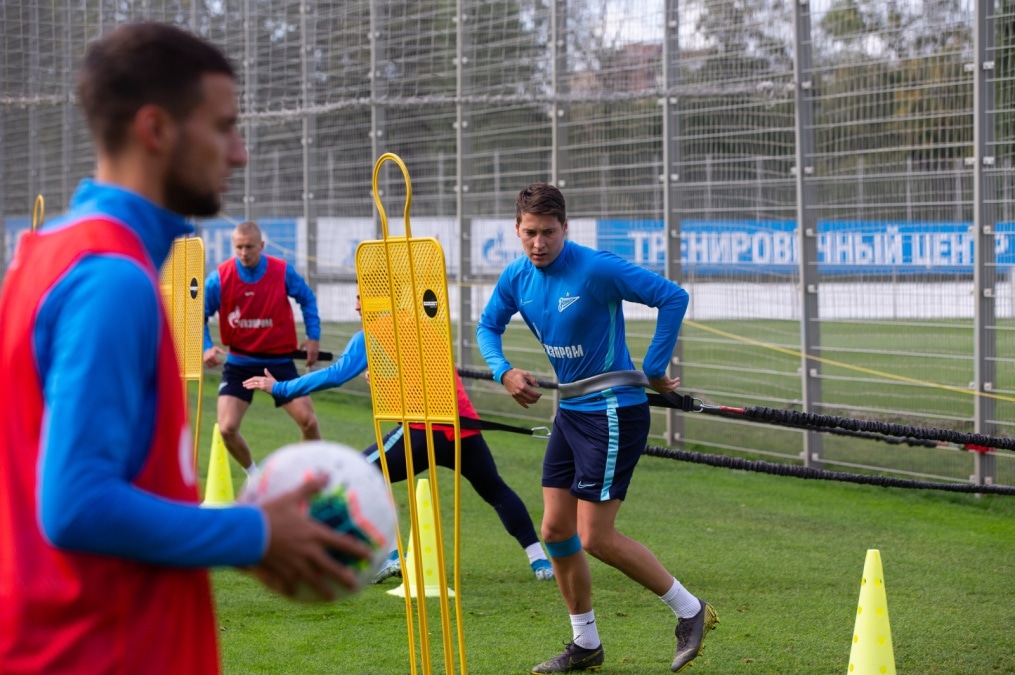 Тренировка «Зенита» перед матчем с «Рубином»