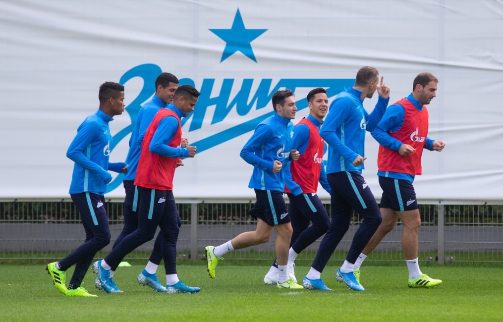 Тренировка «Зенита» перед матчем с «Рубином»