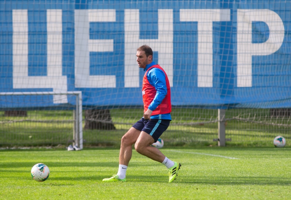 Тренировка «Зенита» перед матчем с «Рубином»