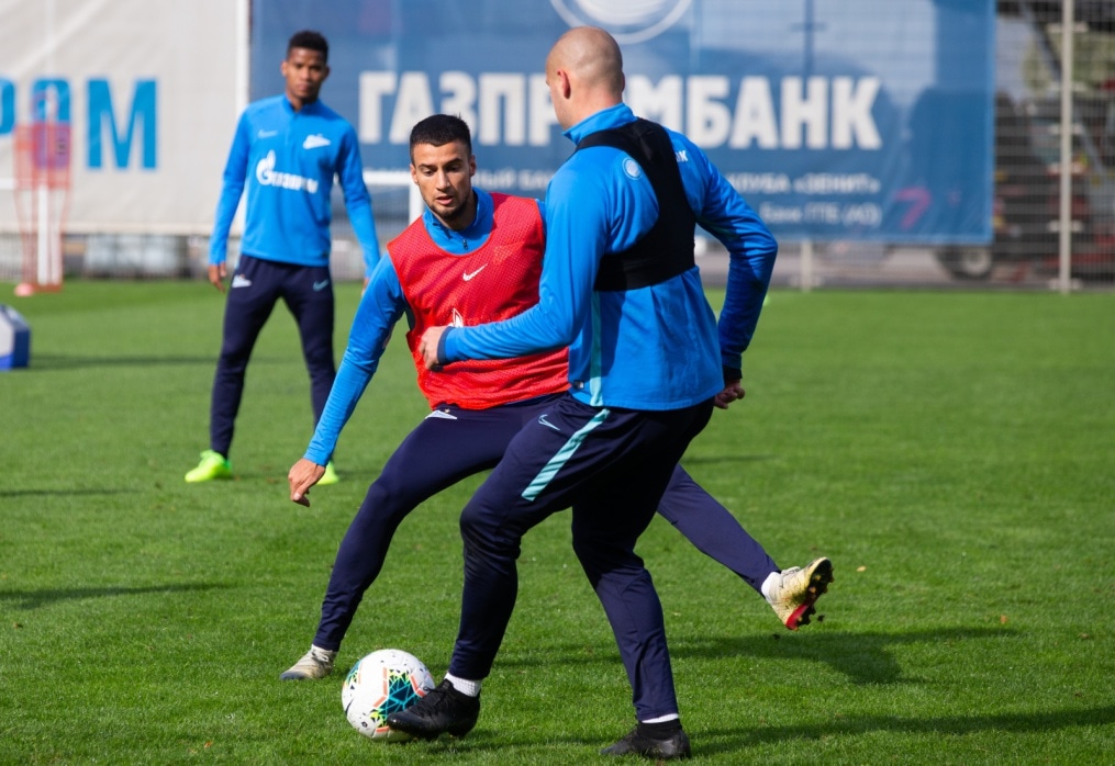 Тренировка «Зенита» перед матчем с «Рубином»