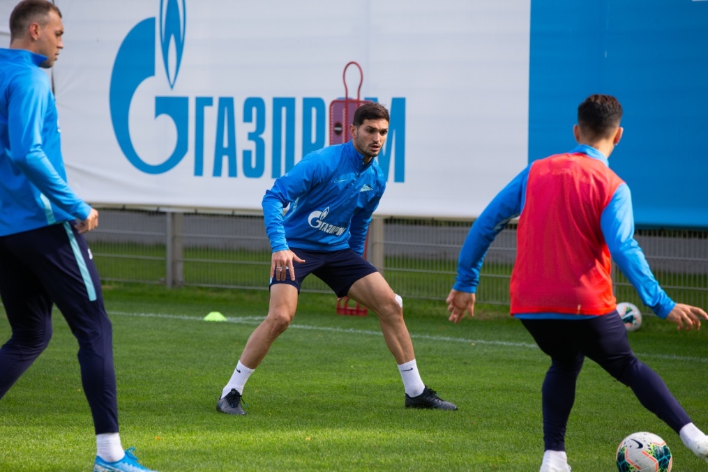 Тренировка «Зенита» перед матчем с «Рубином»