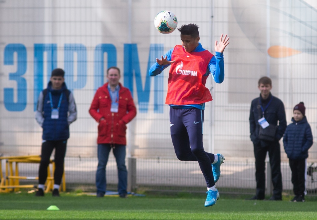 Тренировка «Зенита» перед матчем с «Рубином»