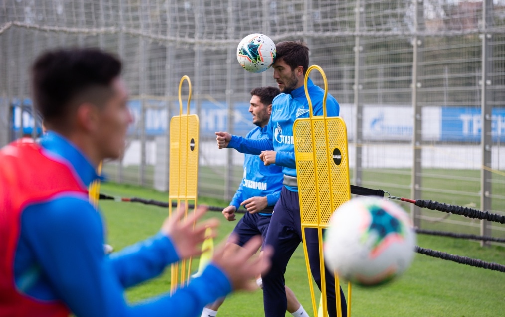 Тренировка «Зенита» перед матчем с «Рубином»