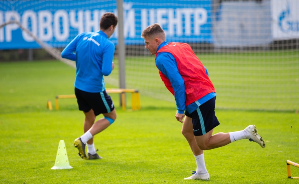 Тренировка «Зенита» перед матчем с «Рубином»