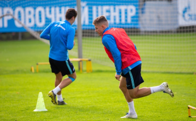 Тренировка «Зенита» перед матчем с «Рубином»