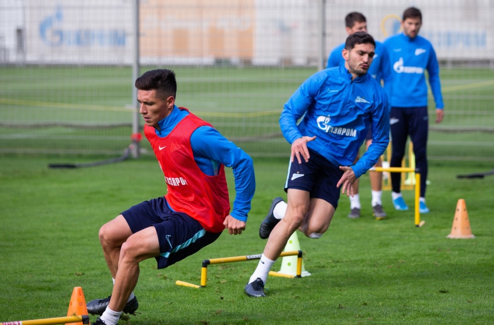 Тренировка «Зенита» перед матчем с «Рубином»