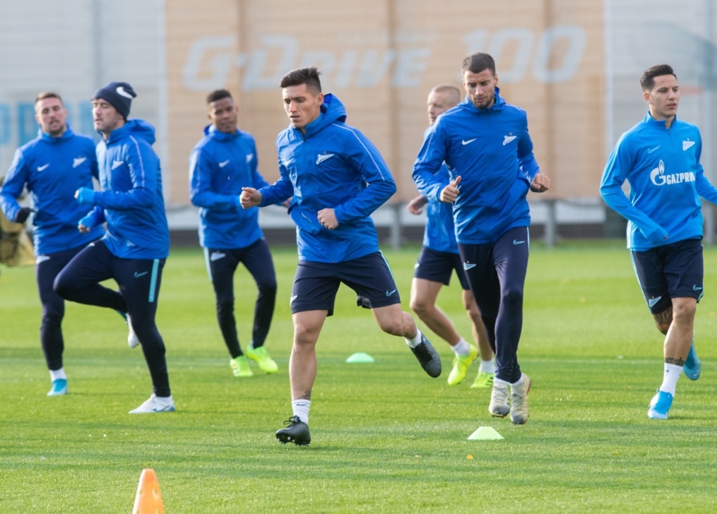 Открытая тренировка «Зенита» перед матчем с  «Бенфикой»