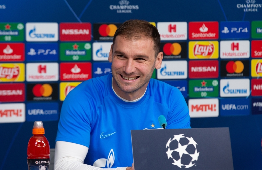 Пресс-конференция «Зенита» перед матчем с «Бенфикой»