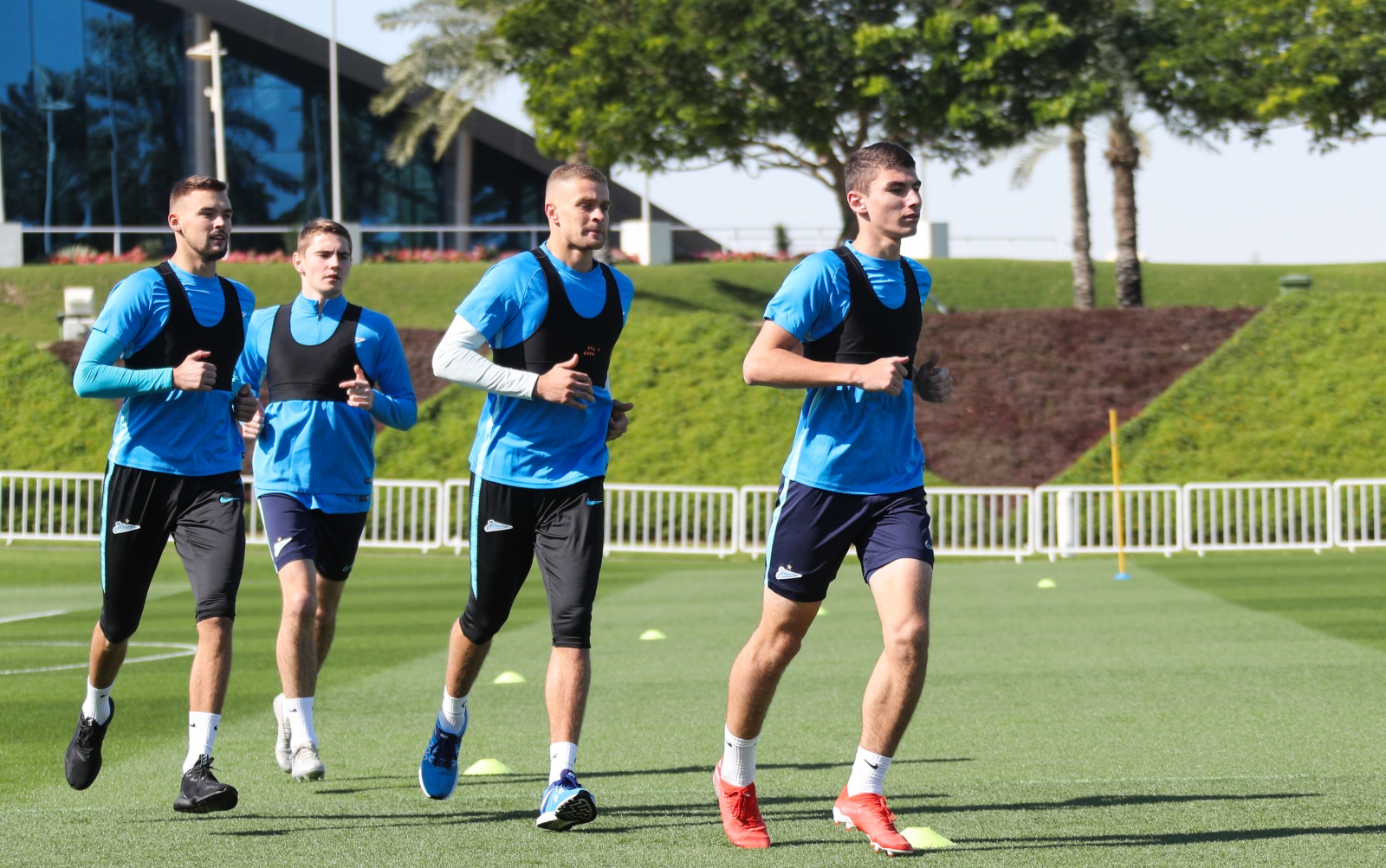 «Газпром»-тренировочные сборы в Катаре: 14 января, утренняя тренировка