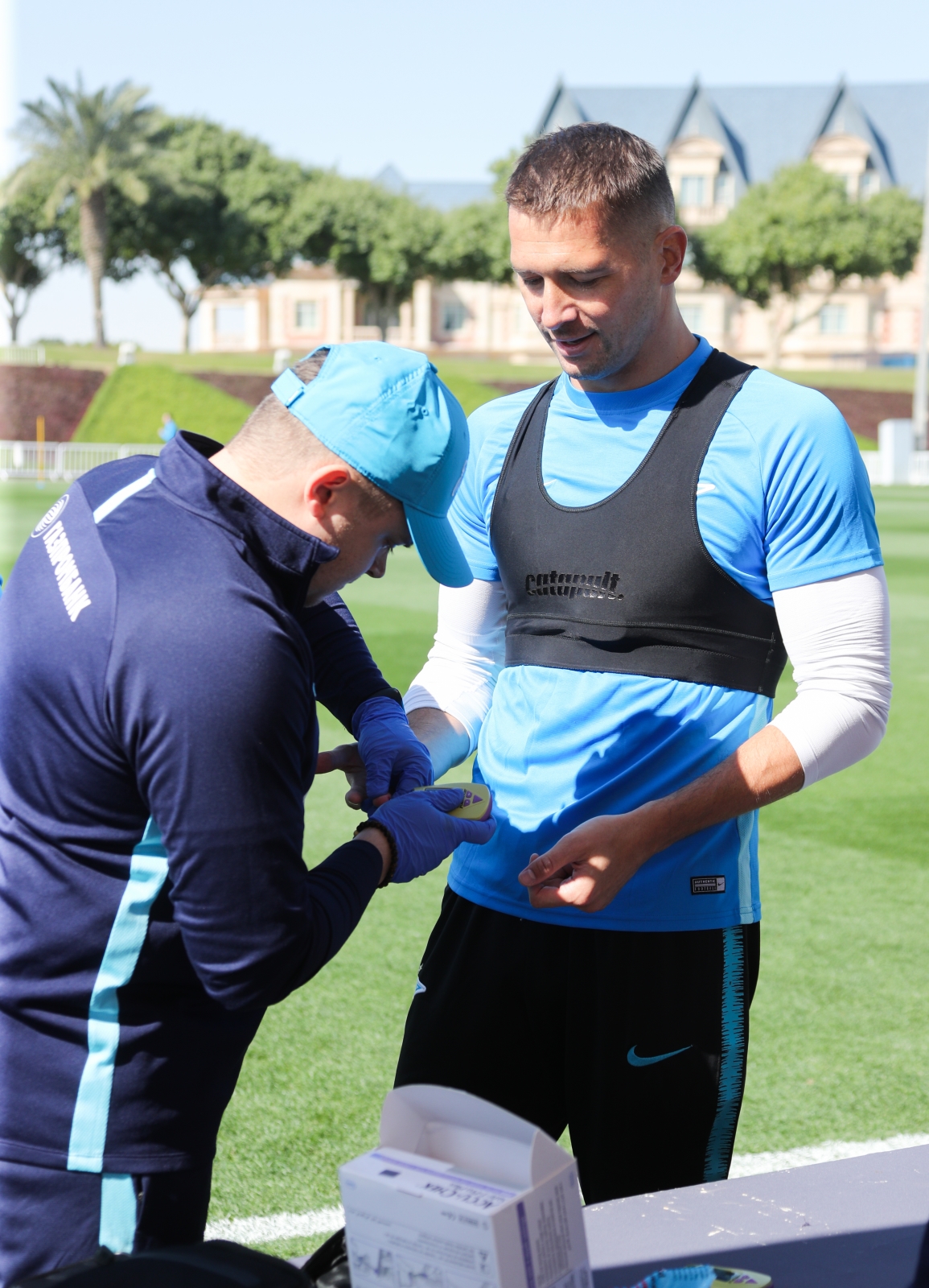 «Газпром»-тренировочные сборы в Катаре: 14 января, утренняя тренировка